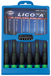 Licota ASD-168K02 Набор отверток Torx для точной механики 6пр.