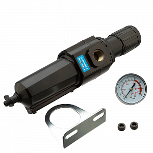 GARWIN INDUSTRIAL 807670-14-5-P Фильтр для воздуха с регулятором давления 1/4" (5 микрон), усиленный - макс. давление 16 бар