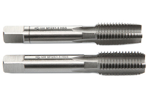 GARWIN INDUSTRIAL GM-TF120150 Метчики ручные Mf12x1.5, DIN 2181, HSS, 6H, комплект из 2 штук