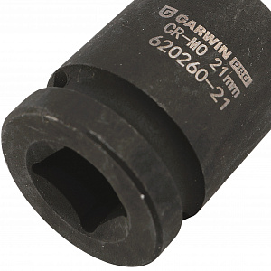 GARWIN PRO 620260-21 Головка, 1/2", 21 мм, торцевая, 6-гранная, ударная