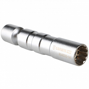 GARWIN PRO A14535-14 Головка, 3/8", 14 мм, торцевая, 12-гранная, глубокая, шарнирная, свечная