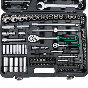 GARWIN PRO GTK-0103115 Набор ручных инструментов 1/4" и 1/2", 115 предметов
