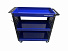 Инструментальная тележка GW-3ST3 BLUE (3 полки, с перфорацией, синяя, Great Wolf)-4004