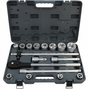 GARWIN PRO 643550 Набор торцевых головок 3/4" 6 гр., 19-50 мм, 17 пр.