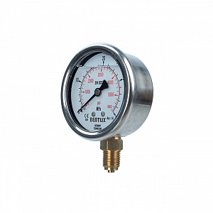 GARWIN PRO A85650-400 Манометр гидравлический 0-400 атм 63 мм G1/4 глицериновый для наборов серии A85