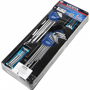 Licota ACK-384008 Набор шестигранных и Torx ключей 4 комплекта в ложементе