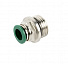 GARWIN PRO 808520-10-12 Фитинг цанговый М1/2" 10 мм, с уплотнением, метал. корпус-4004