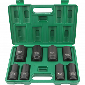 GARWIN PRO 626552-8 Набор ударных головок глубоких 3/4", 90 мм, 8 пр., 17-38 мм