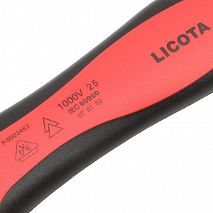 Licota AKD-V002 Нож электрика для снятия изоляции VDE 1000В, с прямым лезвием