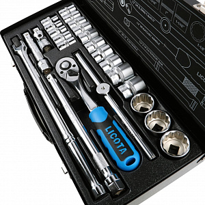 Licota ALT-5002WS Набор торцевых головок 1/2", 12-ти гранных, 24 пр., 5/16 - 1-1/4"
