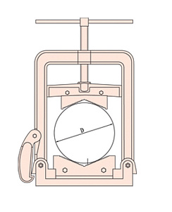 GARWIN INDUSTRIAL GSX-UA08 Тиски трубные искробезопасные 30-220 мм