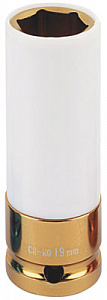 Licota AN4019L Головка, 1/2", 19 мм, торцевая, 6-гранная, ударная, глубокая, тонкостенная, для литых дисков