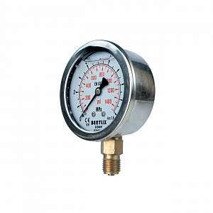 GARWIN PRO A85650-100 Манометр гидравлический 0-100 атм 63 мм G1/4 глицериновый для наборов серии A85