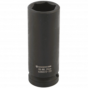 GARWIN PRO 620272-20 Головка, 1/2", 20 мм, торцевая, 6-гранная, ударная, глубокая