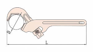 GARWIN INDUSTRIAL GSS-TKE30 Ключ трубный 6гр., 90гр. искробезопасный 0-30 мм, 250 мм