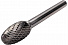 GARWIN INDUSTRIAL 900613-16*25*69 Борфреза овальная 16*25*69 мм, VHM, CB, форма E (серия 900613)-4004