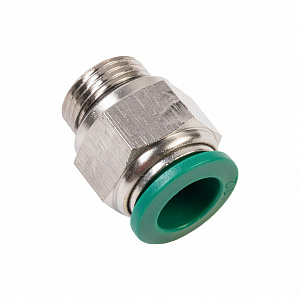 GARWIN PRO 808520-12-38-1 Фитинг цанговый M3/8" 12мм, с уплотнителем, метал. корпус