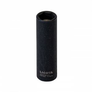 Licota AG2010L Головка, 1/4", 10 мм, торцевая, 6-гранная, ударная, глубокая