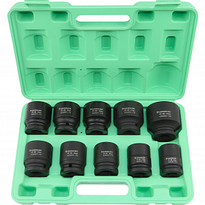 GARWIN PRO 626551-10 Набор ударных головок 3/4", 56 мм, 10 пр., 24-46 мм