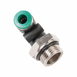 GARWIN PRO 808520-Г-6-38-1 Уголок M3/8" цанга 6 мм, с уплотнением, пластм. корпус