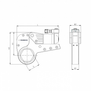 GARWIN INDUSTRIAL 541011-18-S90 Гайковёрт гидравлический кассетный; 90 мм; 2481-24814 Нм