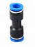 GARWIN PRO 808550-4-4 Фитинг соединитель цанга 4 мм, пластм. корпус-4004