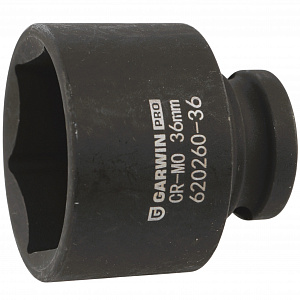 GARWIN PRO 620260-36 Головка, 1/2", 36 мм, торцевая, 6-гранная, ударная