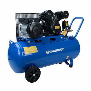 GARWIN INDUSTRIAL 840215-320-100 Компрессор поршневой с ременным приводом, 320 л/мин., 10 бар, ресивер 100 л., 1050 об/мин