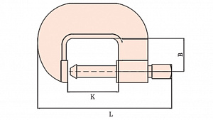 GARWIN INDUSTRIAL GSX-NA04 Струбцина искробезопасная 0-115 мм, 290 мм