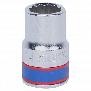 Головка торцевая стандартная двенадцатигранная 1/2", 14 мм KING TONY 433014M
