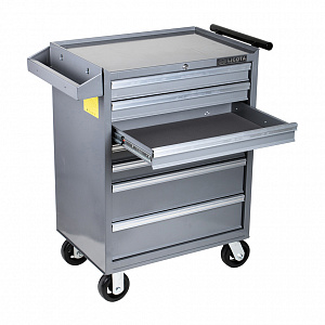 Licota AWX-2603G-N-R-ST Тележка инструментальная с карманом, со столешницей, 7 полок, серая