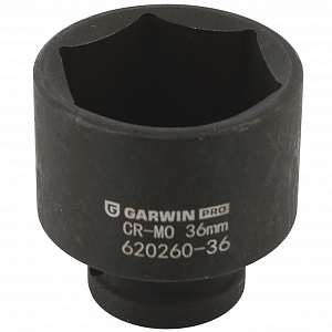 GARWIN PRO 620260-36 Головка, 1/2", 36 мм, торцевая, 6-гранная, ударная