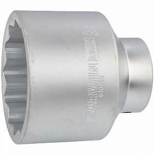 GARWIN PRO 610755-55 Головка, 3/4", 55 мм, торцевая, 12-гранная