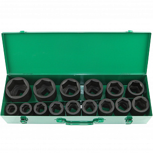 GARWIN PRO 626556-1 Набор ударных головок 1" 15 пр. 22-60 мм