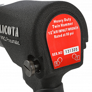 Licota PAW-04006RK2 Гайковерт пневматический ударный 1/2" 563 Нм (57 кГм) с головками 9-27 мм и аксессуарами, в кейсе