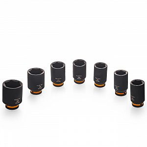 RUNTEC RT-IS2B16L Набор ударных головок глубоких RUNTEC 3/4", 17-50 мм, CrMo, 16 предметов