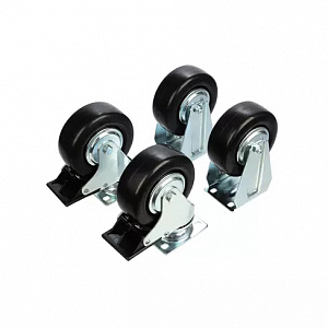 Licota AWX-2603-R Колёса для инструментальной тележки AWX, 4 шт (включая 2 поворотных колеса с тормозами)