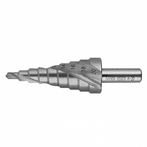 GARWIN INDUSTRIAL 102580-4-20-9 Сверло ступенчатое 4,0-20,0 мм, 9 ступеней, HSS-Co5, со спиральной канавкой