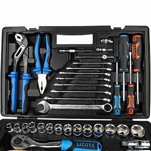 Licota ALK-8016F Набор инструмента 1/4" и 1/2", 81 предмет
