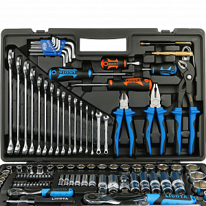 Licota ALK-8009F Набор инструментов 1/4" и 1/2", 143 предмета