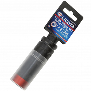 Licota ANS4021L-HT Головка, 1/2", 21 мм, торцевая, 6-гранная, ударная, глубокая, тонкостенная, для литых дисков