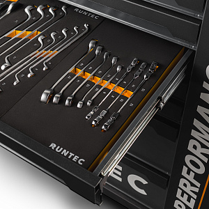RUNTEC RT-HT273PR7 Тележка инструментальная 7 полочная Performance с комплектом инструмента, 273 предмета