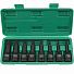 GARWIN PRO 626630-8-12 Набор ударных насадок 1/2" 8 пр. TRIPLE/Звездочка M5.M6.M8.M10.M12.M14.M16.M18 мм, L= 78 mm-4004