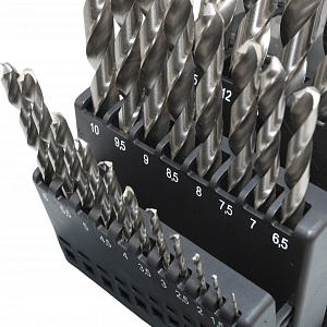 GARWIN INDUSTRIAL GM-BS25 Набор сверл 1.0-13.0 х 0,5 мм 25пр. HSS-G Spiralbohrer (Metall)
