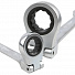 GARWIN PRO 646175 Набор ключей комбинированных трещоточных с шарниром 8-24 мм, 11 пр. в ложементе EVA-4004