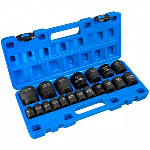 GARWIN PRO 645123-KM2448-2 Набор ударных головок дюймовых 1/2", 38 мм, 19 пр.в ложементе EVA