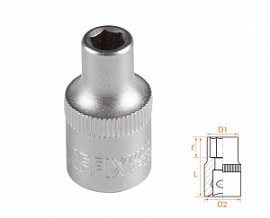 Головка торцевая стандартная шестигранная 3/8", 6 мм AFFIX AF00030006