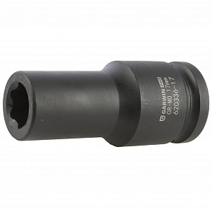 GARWIN PRO 620336-17 Головка, 3/4", 17 мм, торцевая, 6-гранная, ударная, глубокая