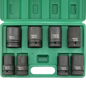GARWIN PRO 626556-8 Набор ударных головок 1", 80 мм, 8 пр. 22-41 мм