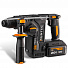 RUNTEC RT-EH850 Перфоратор аккумуляторный RUNTEC PRO 2.9Дж, 20В, 2*4Ач, 850Вт-4004